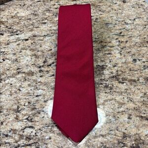Vintage Men’s Christian Dior Cravates Paris Classic Red Maroon Silk Tie